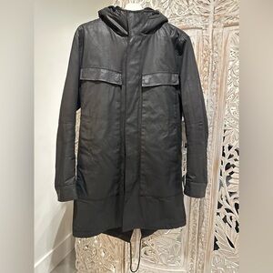 Theory Black Fishtail Parka